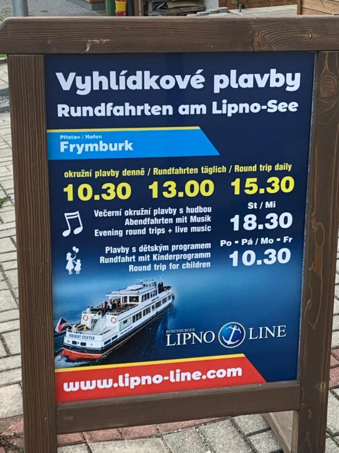 Novy Apartman V Arealu Wellness Hotelu Frymburk Zewnętrze zdjęcie